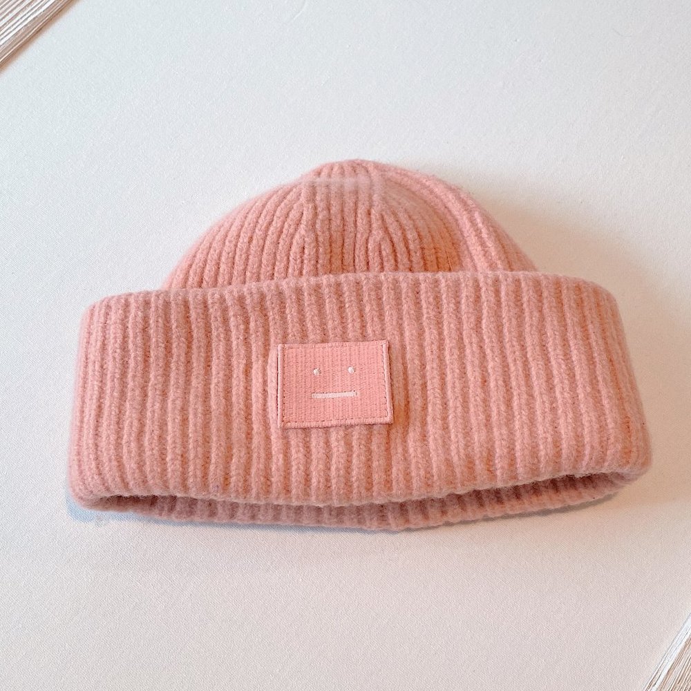 Acne Studios beanie hat pink